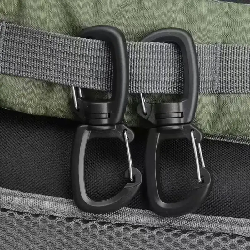 3pcs Outdoor Multi-functional Dual Hook, Convenient Keychain, 360 ° Rotating 8-shaped Hook, Double Clip Fast, Carabiner Clips, Carabiner Hooks, Outdoor Adventurers Must-have, Valentine's Day, Birthday, Outdoor Must-have