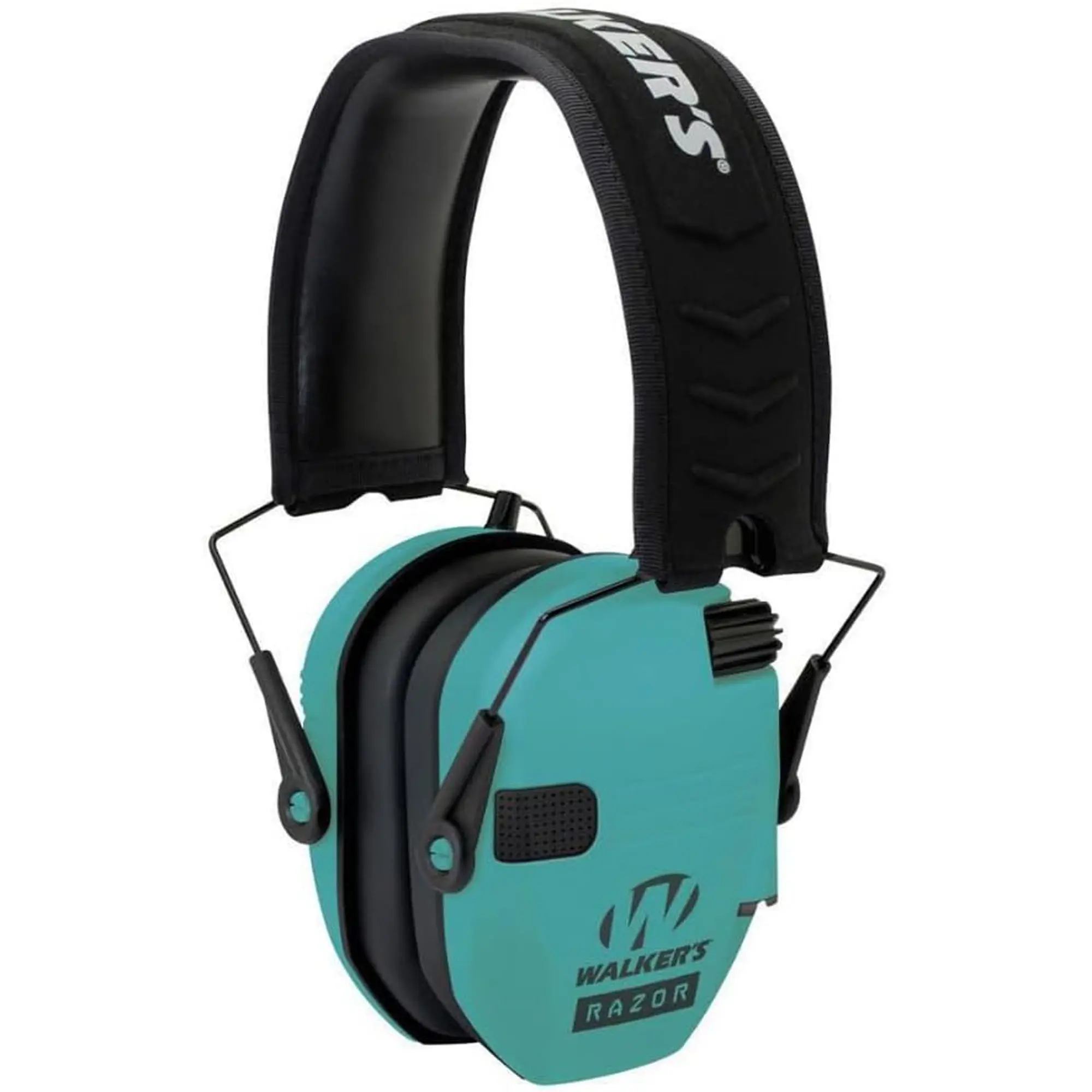Walker's Razor Compact Electronic Safety Gear Muff for Youth and Women - Teal, Hearing Protection, Shooting, Electronic Ear Muff, Ultra-Low Profile, Included With Purchase