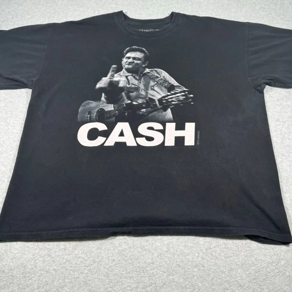 Johnny Cash Shirt Adult Extra Extra Large Black Country Music Singer Songwriter 8