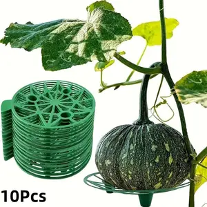 10pcs Plastic Garden Plant Support Tray, Durable Watermelon Support, Fruit and Vegetable Protection Rack, Indoor and Outdoor
