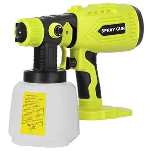 200W Cordless HVLP Paint Sprayer for Ryobi 18V ONE+, 4 Nozzles, 3 Patterns, 1000ML Container, Handheld Spray Gun (No Battery)