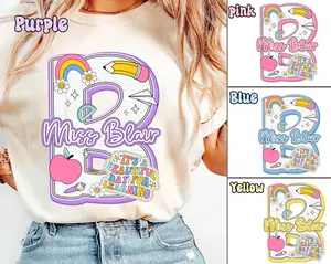 Personalized Teacher Shirts, Teacher Name Shirt, Teacher Initial Shirt, Teacher Team Shirt, Custom Teacher Tee, Back To School, Teacher Gift