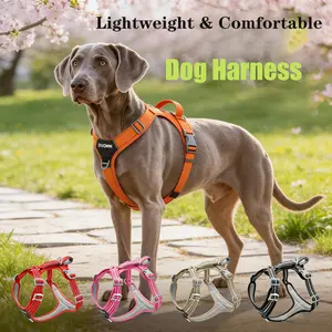 1PC New Pet Dog Chest Harness, Explosion-Proof, Reflective, Comfortable To Wear, Front And Rear D-Ring Dual Traction, Suitable For Medium And Large Dogs To Go For Walks And Training, Big Dog Chest And Back, Ideal Holiday Gift