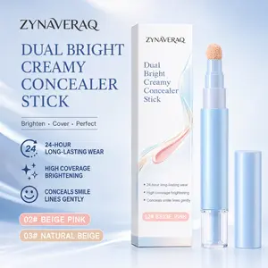Creamy Concealer Stick Dual Brightening Full Coverage Under Eye Dark Circle Spot Concealer Long Lasting Lightweight Natural Finish Easy Blend Daily Makeup For Flawless Skin