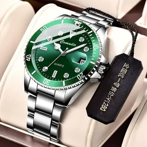 Men’s Automatic Mechanical Watch with Luminous Dial and Date, Waterproof Multifunction Sports Wristwatch