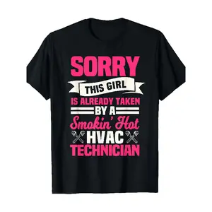 HVAC Technician T-Shirt 100% Cotton 220gsm Heavyweight - Ventilation Air Conditioning Mechanic Shirt with Short Sleeve & Round Neck for HVAC Installers, Technicians, Durable Casual Wear