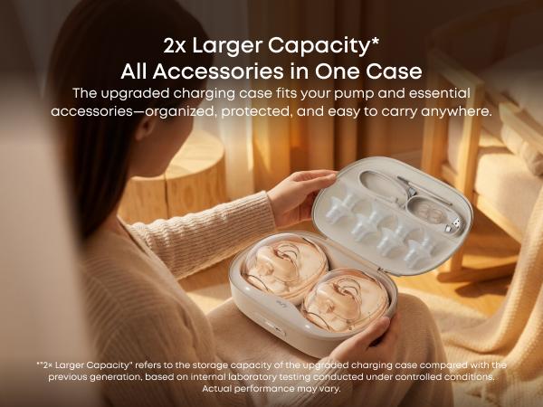 NEW eufy S2 Pro Heated Wearable Breast Pump, Hands-Free Breast Pump with Industry-Leading HeatFlow Tech, App-Controlled OptiRhythm, Hospital-Grade Suction, Leakproof, Slim and Ultra-Quiet for in-Bra Use Maternity
