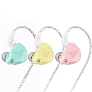 QKZ AK6-X In-Ear Wired Earbuds, Heavy Bass Electronic Earphones with Microphone, Cable Remote Control, Hi-Res Audio for Smartphones, Sports Running