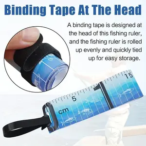 Foldable Waterproof Fishing Tape Measure, 35 Inches/90 Cm, Durable PVC Material, Essential Fishing Gear, Perfect for Anglers