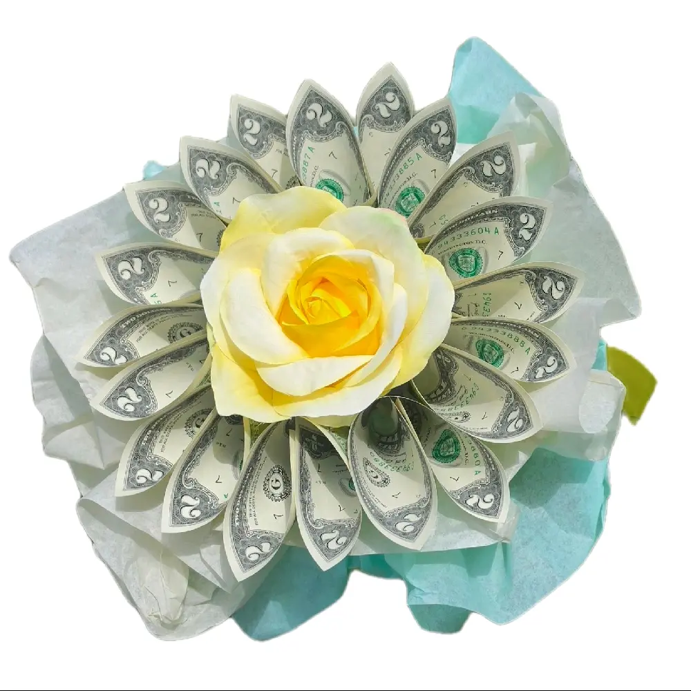 artificial rose Bouquet Gift with stemless wine glass