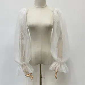 Handmade Detachable Sleeves, Bridal Removable Sleeves, 23.6 inch Wedding Sleeves, Prom Dress Sleeves, Tulle Puffy Sleeves, Custom Size Sleeves Comfort Women