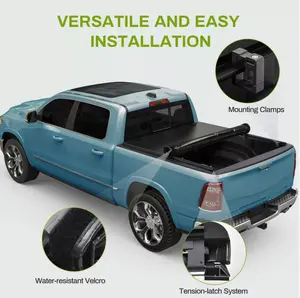 Soft Tri-fold/Soft Quad-fold/Hard Tri-fold Truck Bed Tonneau Cover Fits for Toyota Tundra 2014-2025 5.5ft Bed with Deck Rail