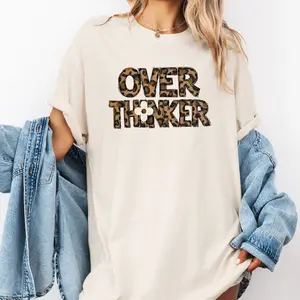 Leopard Over Thinker DTF Comfort Colors Graphic T-Shirt