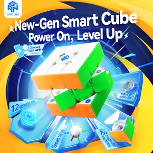【Official Store】GAN 356 i Carry E Smart Speed Cube 3x3 Magnetic Connected Electronic Bluetooth Speedcube for Kids Adults Timer Tracking Movement Steps with App Online Competition Battery Replaceable