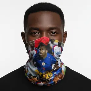 Haitian Bandana World Cup 2026 - Vibrant Soccer-Themed Design for Fans