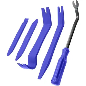 5 count  Trim  Kit - Auto Clip Removal  Tool for Door Dashboard Panel, Fastener Push Pin Puller, Blue