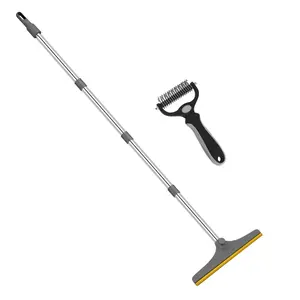 Pet Grooming Brush Set, 1 Set 4-section Carpet Pet Hair Remover & Pet Grooming Brush, Dog & Cat Grooming Tool, Deshedding Tool, Pets Cleaning Supplies