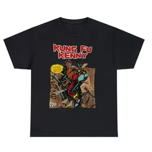 Kendrick Kung Fu Kenny Lamar  Graphic Tee Retro 90's Comic Style Shirt For Fans