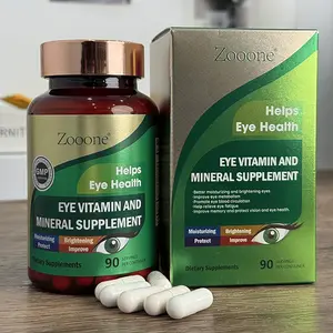 Lutein & Zeaxanthin Eye Vitamins with Vitamin C, Vitamin E, Zinc & Copper, Vision & Macular Health Support for Adults & Seniors, 90 Capsules