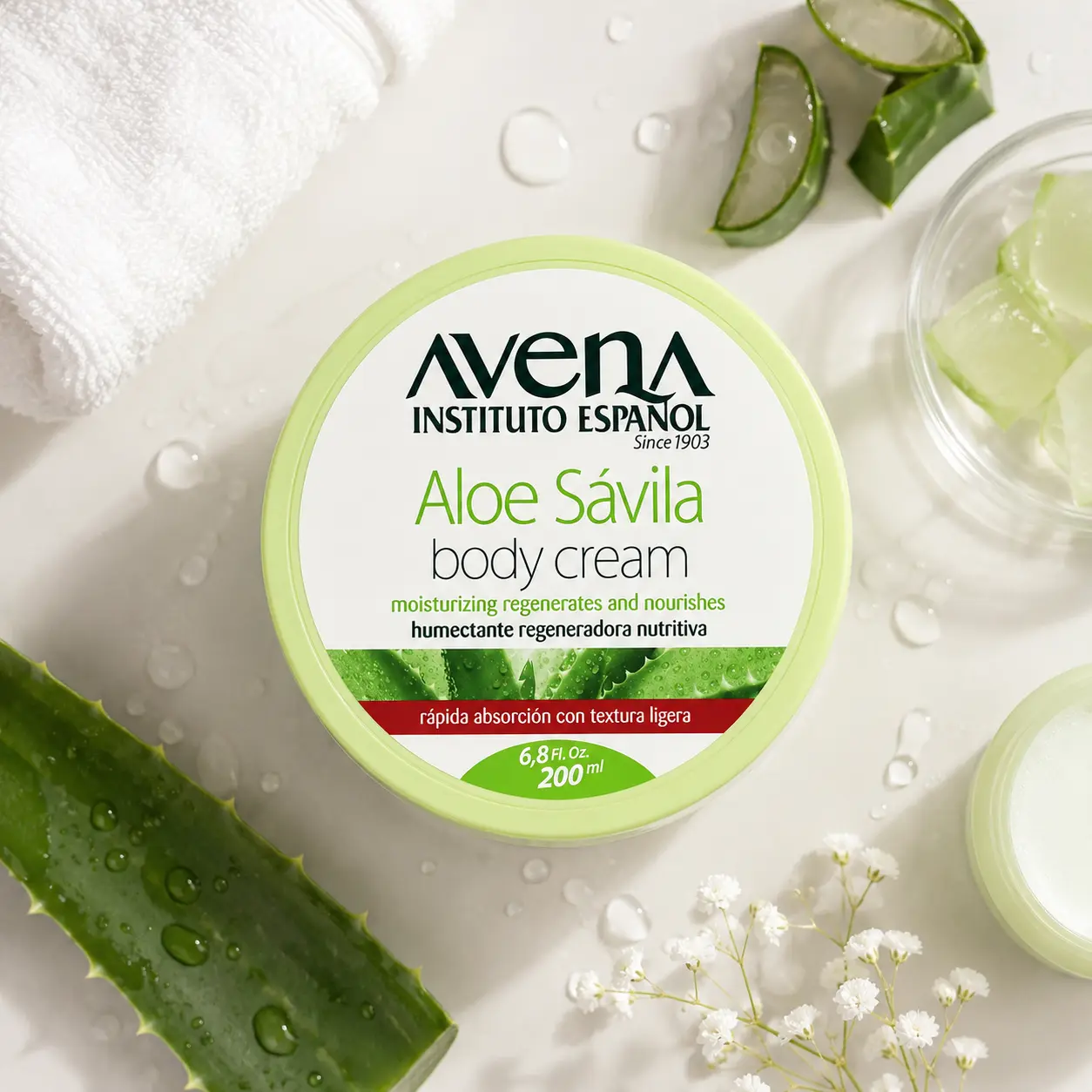 Avena Aloe Vera Moisturizing Cream 6.8 oz