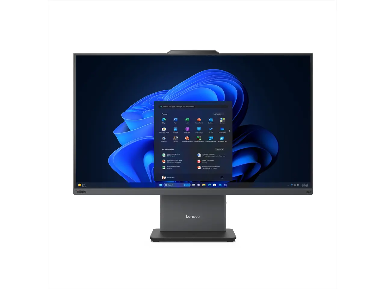 Lenovo ThinkCentre neo 50a 27 Gen 5 All-In-One PC - 27" FHD Touchscreen - Intel Core i7-13620H - 8GB - 256GB SSD  - Intel UHD Graphics - Windows 11 Home - BT 5.1 - Wi-Fi 7 - 90W - 12SAA0D2US