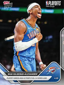 2025/26 NBA Topps Now 276 SHAI GILGEOUS-ALEXANDER POSTER