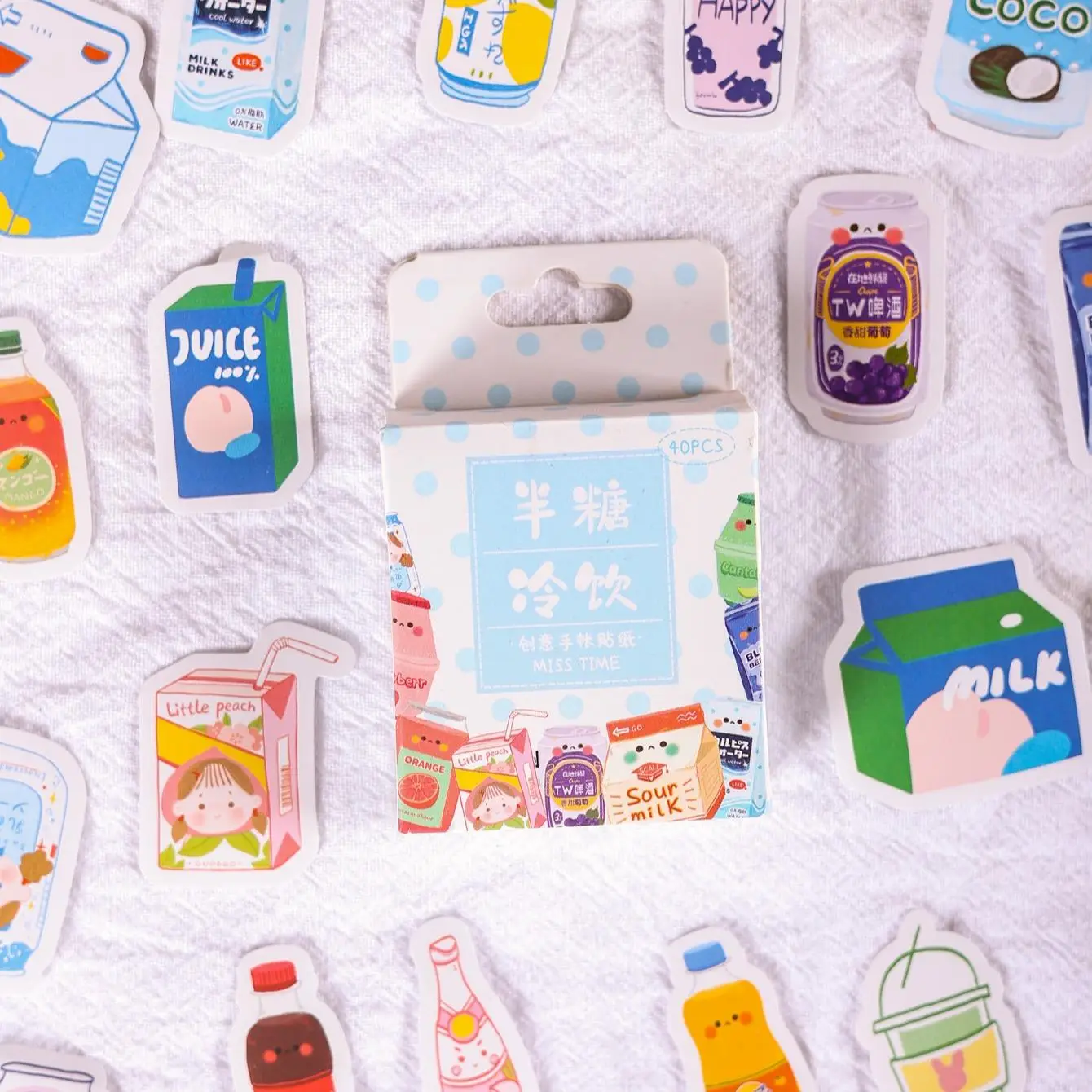 40pcs/box Creative Cartoon Pattern Sticker, Decorative Sticker For Scrapbooking, Journal Making