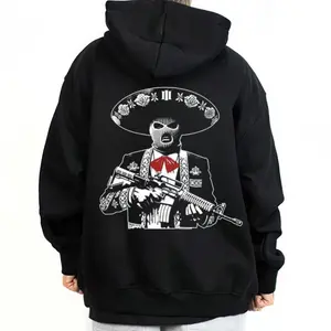Gangsta Mexicano Money Hoodie T-Shirt Sweatshirts Basic Fabric Fit Street Style Chicano Style, Mexican Clothings Outfit