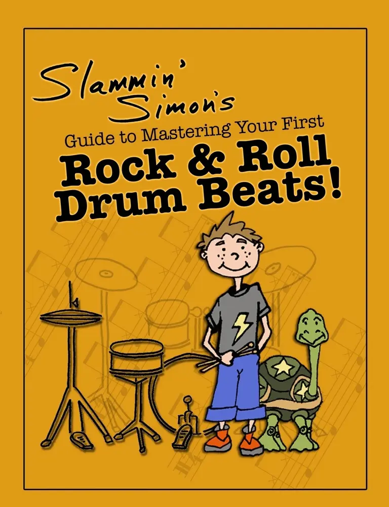 USED Book - Slammin' Simon's Guide to Mastering Your First Rock & Roll Drum Beats! by Powers, Mark (Paperback) - english
