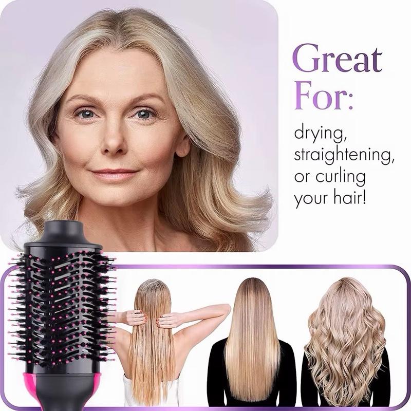 Professional High Quality One Step Hair Dryer Brush Styler Tools Fast Heating Hair Straightener & Drying Hot Air Brush for Dry Straight Curl