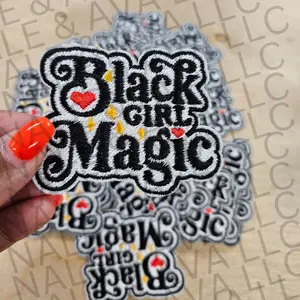 Black Girl Magic Heart Hat Patch (3 Patches)