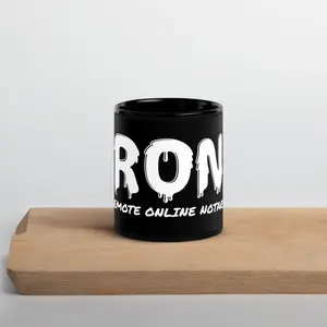 RON Black Glossy Mug
