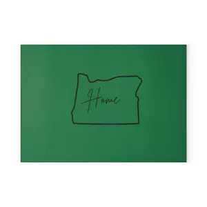 Oregon Home Glass Cutting Board, Kitchen Decor, Gift for Chefs, Housewarming Gift, Unique Cooking Accessory