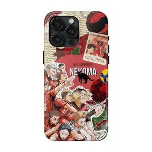 Nekoma Kenma Tough Phone Case Haikyuu Anime Tough case Protection, Shockproof For IPhone 17-12, Pro Max, Pro Plus, and Samsung S25 24 23 Safety Case