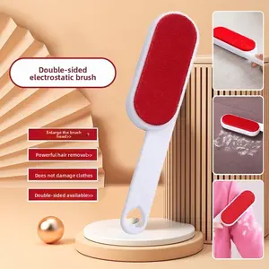 1pc Reusable Hair Removal Cleaner for Clothes, Bedding, Sofa, Furniture, Carpet, Static Electricity Elimination, Plastic Handle, No Electricity Needed, Manual Lint and Pet Hair Remover Brush, Deshedding Tool