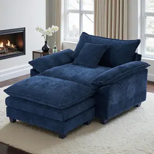 Extra-large single recliner, extra-large indoor recliner (deep-seat design), reading chair, comfortable chenille sofa, modern lounge sofa for living rooms and bedrooms, living room sofa set, living room recliner, great value