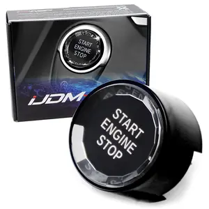 iJDMTOY Crystal Diamond Reflective Engine Push Start Button w/Black Trim For BMW F/G Chassis Code 2 3 4 5 7 Series, X1 X2 X3 X4 X5 X6 w/Auto Start/Stop Feature
