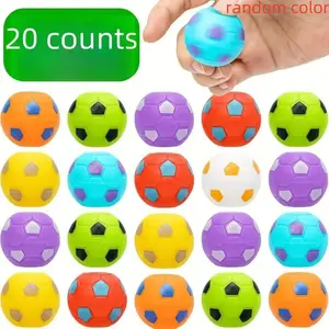 Soccer Ball Shaped Fidget Toy, 20pcs/set Mini Finger Spinner Toy, Party Gift Bag Filler, Classroom Treasure Box Toy, Party Accessories, Random Color