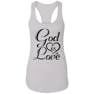 GOD IS LOVE  Ladies Ideal Racerback Tank