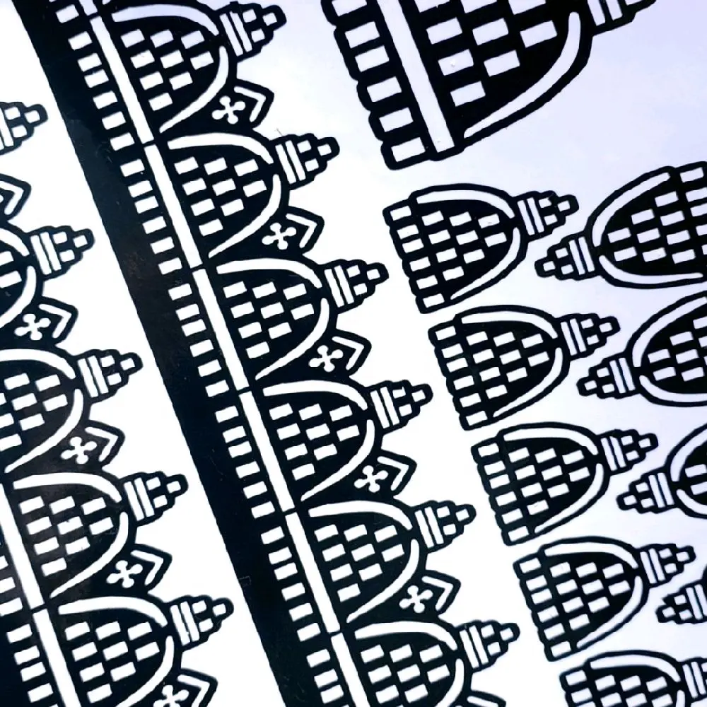 LIMITED Edition Mautritanian Henna Stencil/Sticker Design.