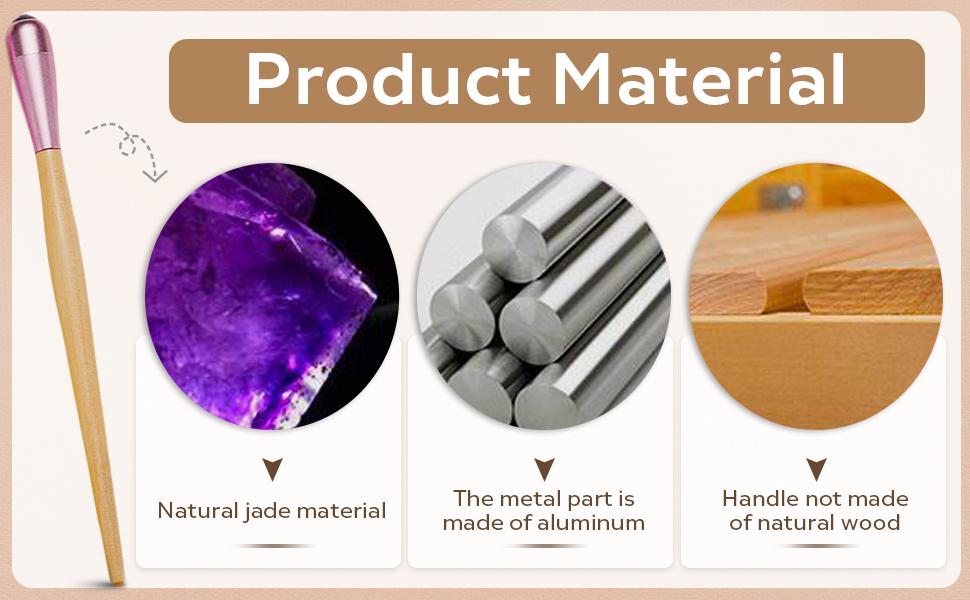 Jade Eye Cream Massager / Massage Roller Boosts eye cream absorption Tightens and lifts Reduces dark circles Eye care product suitable for both men and women