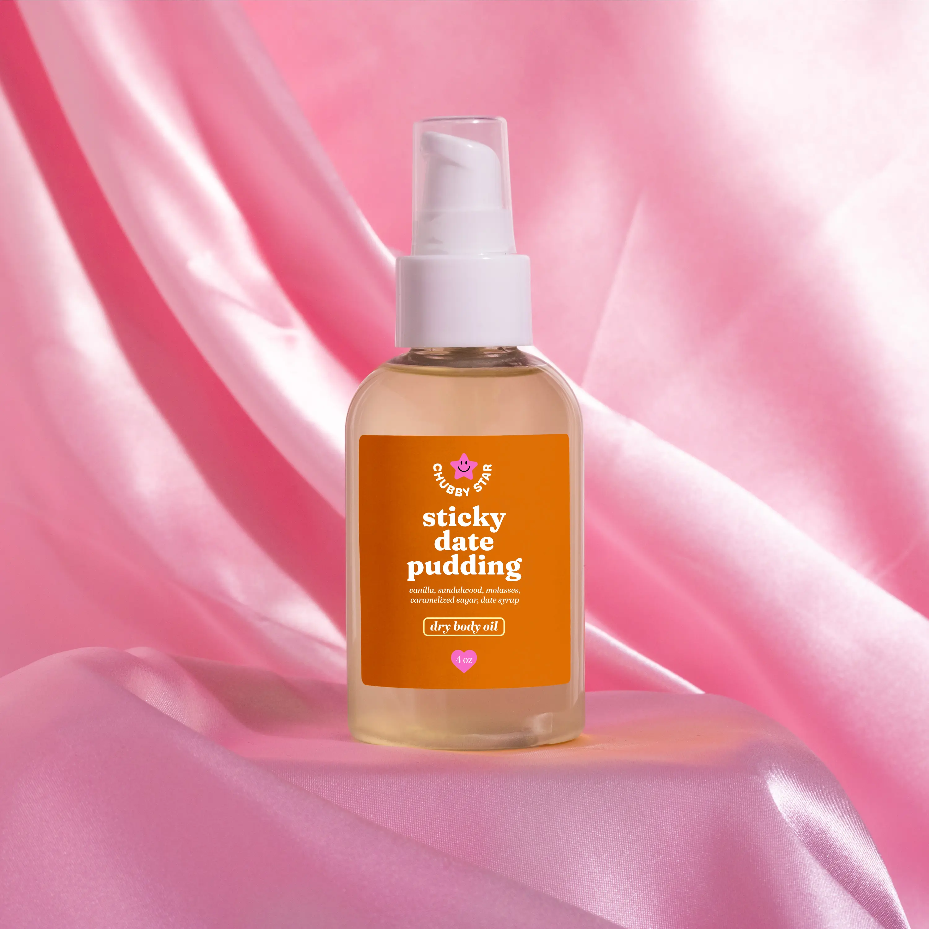 Sticky Date Pudding Scented Body Oil - 4 oz Vanilla Caramel Sunflower Blend, Moisturizing Dry Body Oil for Long-Lasting Aroma, Sweet Sticky Date Aroma