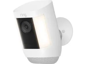 Ring Spotlight Cam Pro Outdoor Wireless 1080p Battery Surveillance Camera - White
