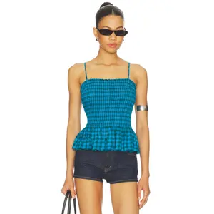 Free People Sundance Tank in Teal Combo