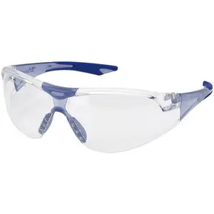 Delta Plus Avion SlimFit Safety Glasses Blue Temples with Clear Anti-Fog Lens