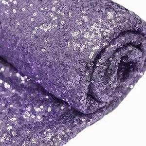 54"x4 Yards Lavender Lilac Sequin Fabric Bolt, Sparkly DIY Craft Fabric Roll