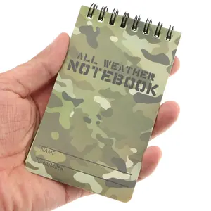 1 Pieces Camouflage Printing Note Book Paper Waterproof Writing in Rain Tactical Note Book Notebook All Weather Outdoors NONE