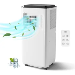 10000BTU Portable Air Conditioners Cool up to 450 Sq. Ft, 3 in 1 Portable AC Units for Rooms with Sleep Mode, 24H Timer, Remote Control, Window Vent Kit Aircon Cooler
