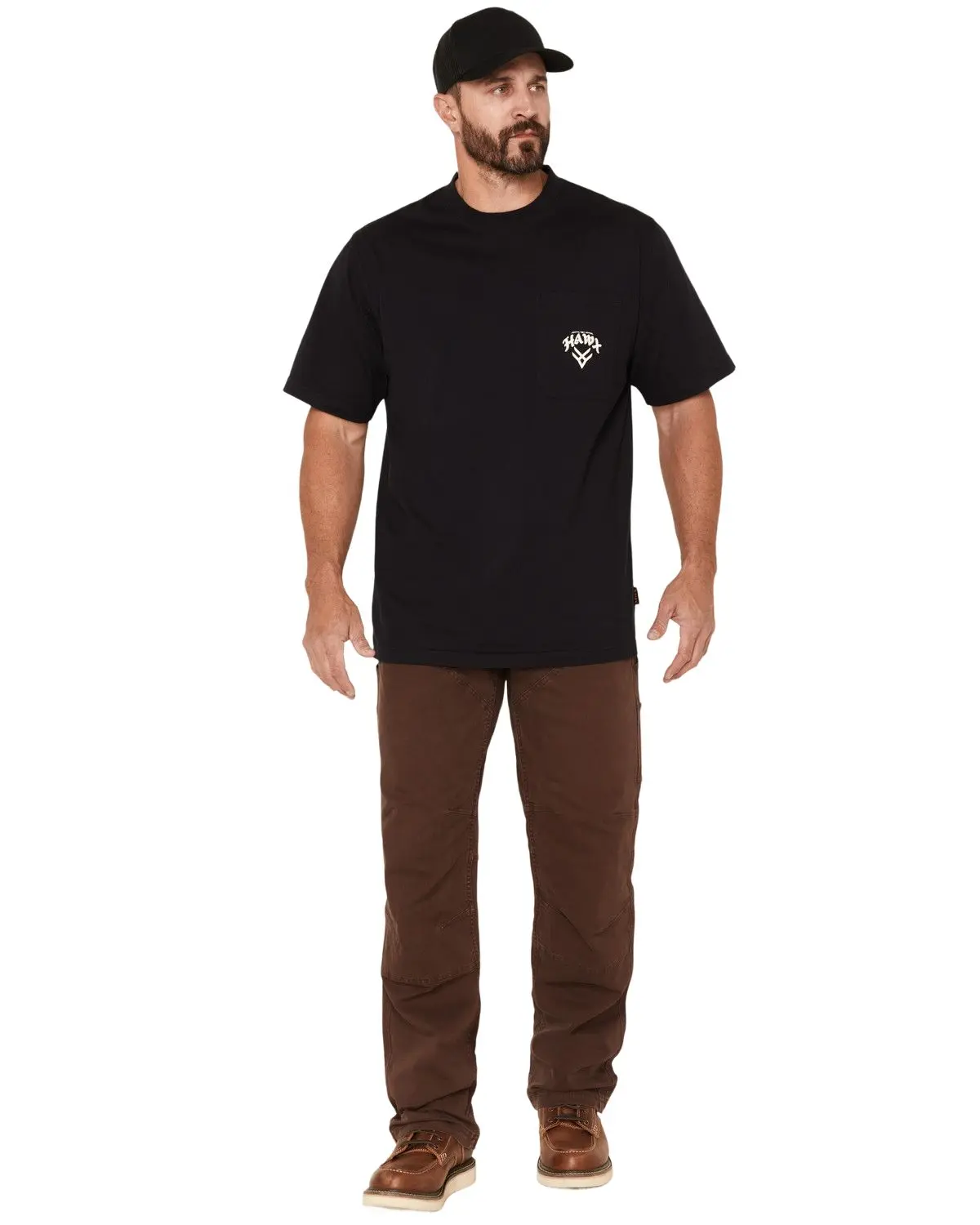 Hawx Men's Men'S Axel Duck Double Front Carpenter Stretch Work Pants - Hxfa26p63-Bn