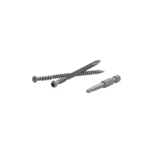 212 MAIN Fastenmaster 5000266 TrapEase Strip-Resistant Screws - 2.5 in. Torx TTAP Star Head, Zinc Carbon Steel, Coarse Thread, Corrosion Res., Spiced Rum, 350 Per Box for Composite Decks